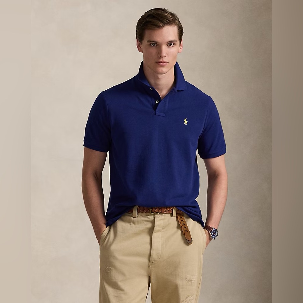 NWT• Polo Ralph Lauren Classic Fit Iconic Mesh Polo Shirt. “Fall Royal”, XL, 2XL - Picture 2 of 16